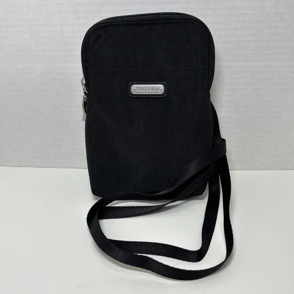 Baggallini Take Two Large RFID Bryant Crossbody - Black